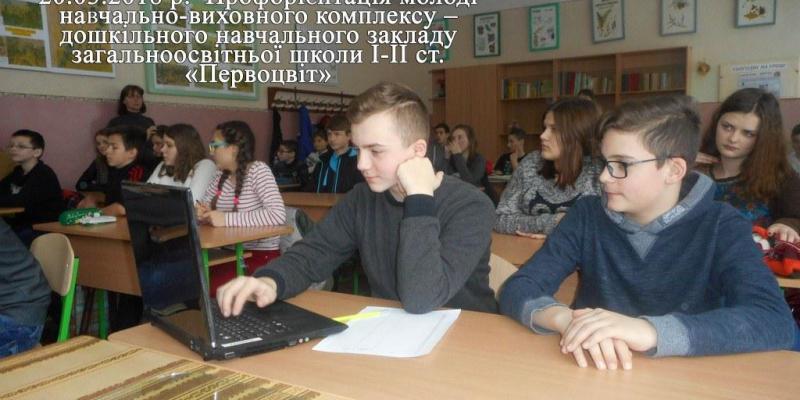 З метою ознайомлення учнівської молоді з кроками обрання професії, реаліями сучасного ринку праці, формування у молоді готовності до побудови професійної кар’єри фахівці Мукачівського міського центру зайнятості завітали до учнівської молоді загальноосвітньої школи I-II ступенів «Первоцвіт».